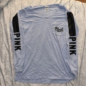 Baby blue, PINK cotton pajama shirt